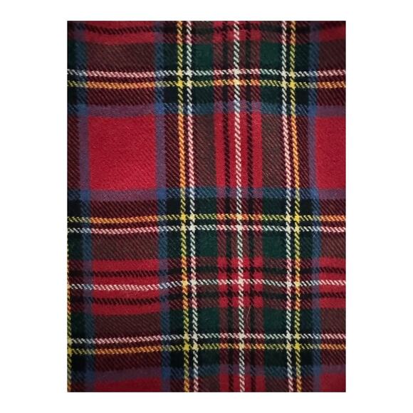 Vintage 70's handmade Red Plaid Tartan high waisted A line skirt size 8-10 - Picture 12 of 12